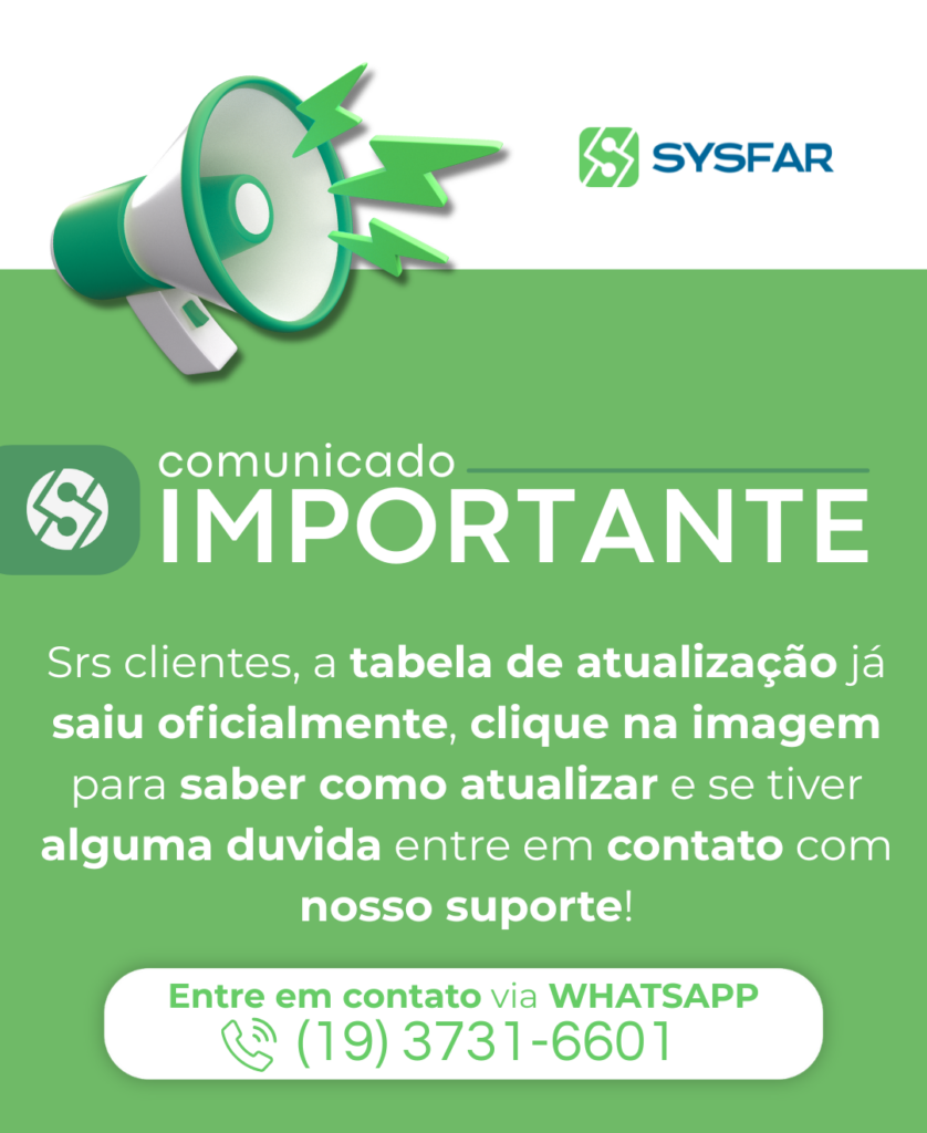 Comunicado sobre atualização do Guia da Farmácia